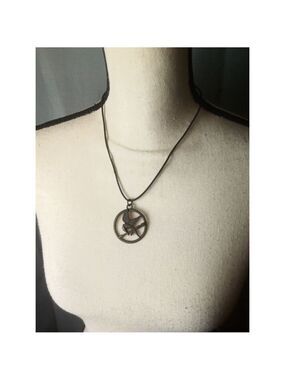 The Hunger Games Necklace Black Bronze